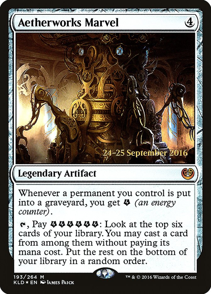 Aetherworks Marvel [Kaladesh Prerelease Promos] Magic: The Gathering