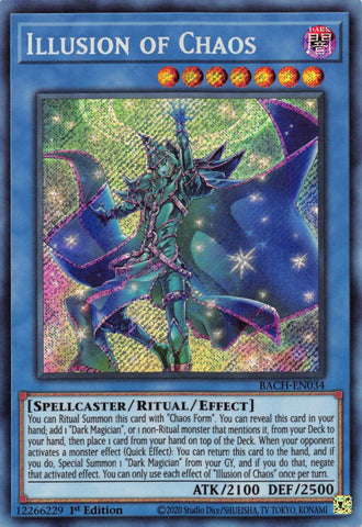 Illusion of Chaos [BACH-EN034] Secret Rare Yu-Gi-Oh!