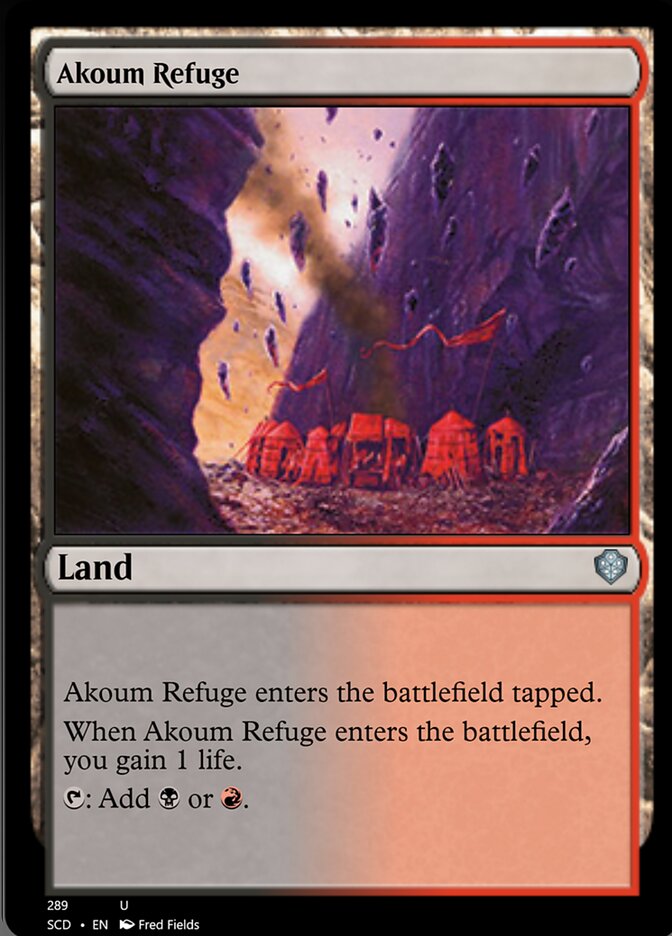 Akoum Refuge [Starter Commander Decks] Magic: The Gathering