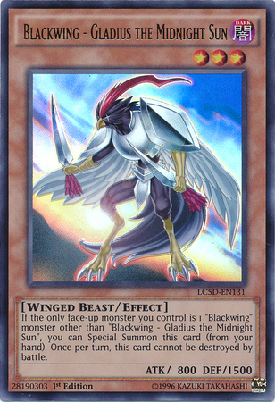 Blackwing - Gladius the Midnight Sun [LC5D-EN131] Ultra Rare Yu-Gi-Oh!
