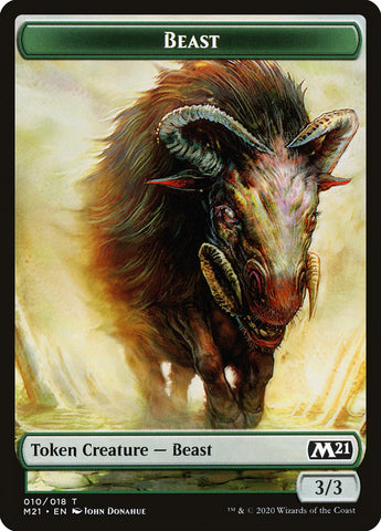 Beast Token [Core Set 2021 Tokens] Magic: The Gathering