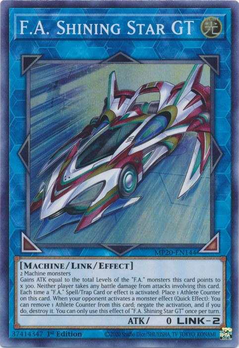 F.A. Shining Star GT [MP20-EN144] Super Rare Yu-Gi-Oh!