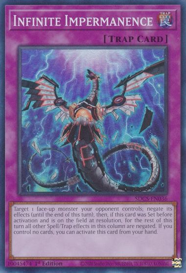 Infinite Impermanence [SDCS-EN036] Super Rare Yu-Gi-Oh!