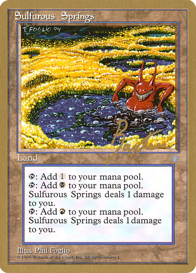 Sulfurous Springs (George Baxter) [Pro Tour Collector Set] Magic: The Gathering