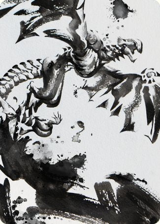 Quicksilver Fisher Art Card [Phyrexia: All Will Be One Art Series] Magic: The Gathering