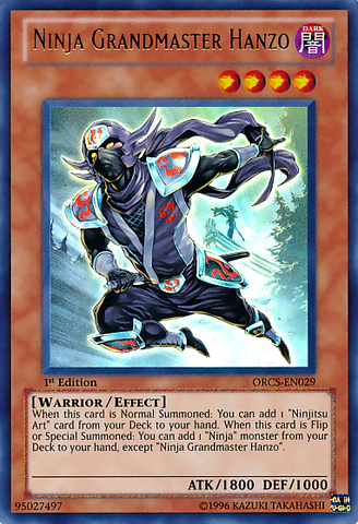 Ninja Grandmaster Hanzo [ORCS-EN029] Ultra Rare Yu-Gi-Oh!