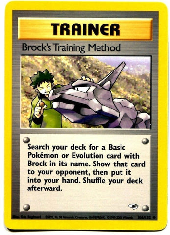 Brock's Training Method (106/132) [Gym Heroes Unlimited] Pokémon