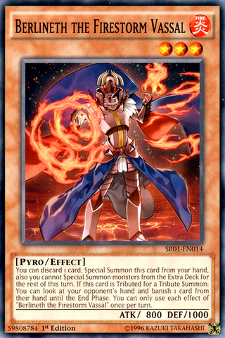 Berlineth the Firestorm Vassal [SR01-EN014] Common Yu-Gi-Oh!