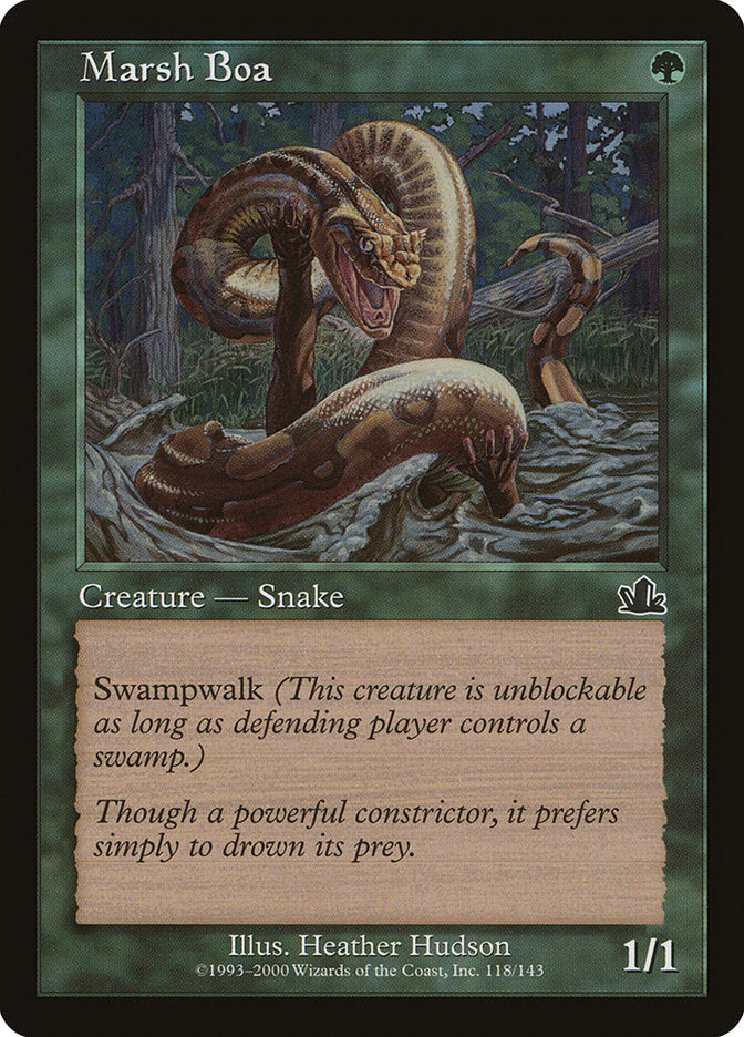 Marsh Boa [Prophecy] Magic: The Gathering