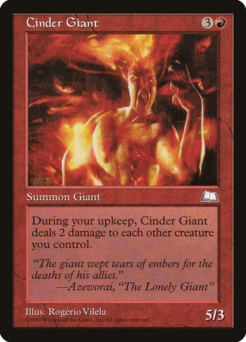 Cinder Giant [Weatherlight] Magic: The Gathering