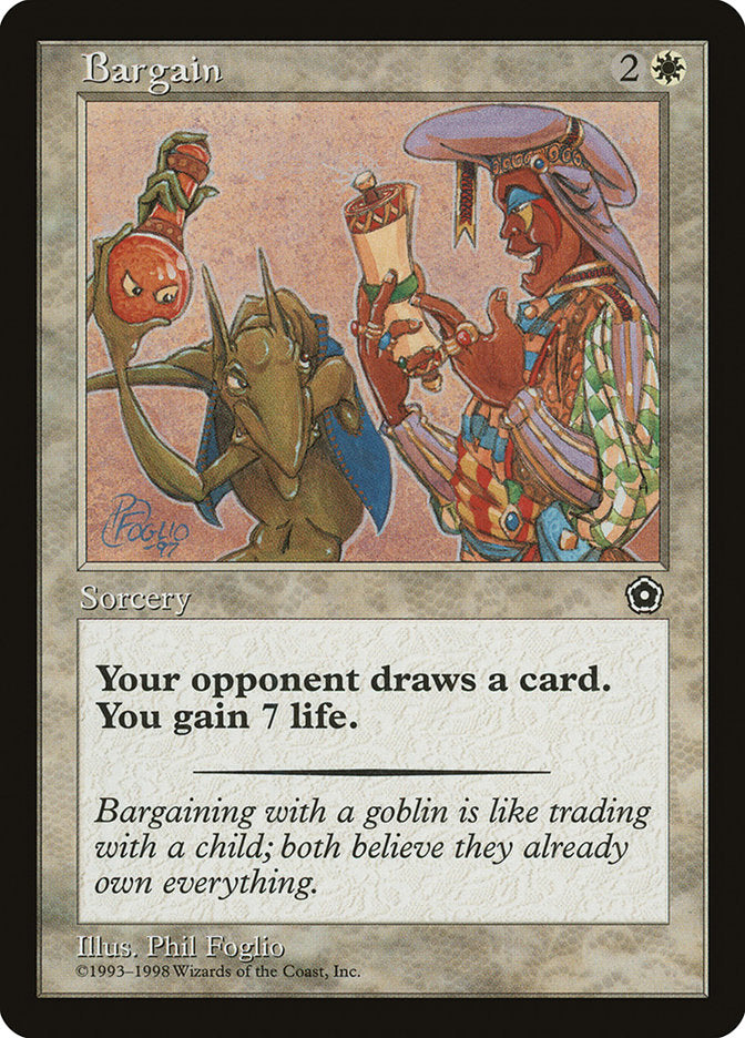 Bargain [Portal Second Age] Magic: The Gathering