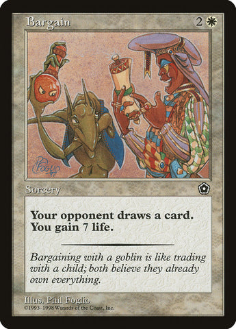Bargain [Portal Second Age] Magic: The Gathering