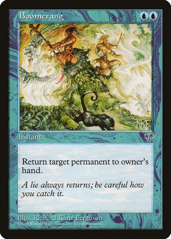 Boomerang [Mirage] Magic: The Gathering