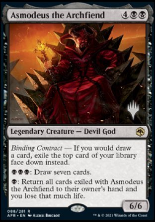 Asmodeus the Archfiend (Promo Pack) [Dungeons & Dragons: Adventures in the Forgotten Realms Promos] Magic: The Gathering