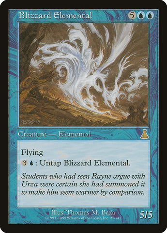 Blizzard Elemental [Urza's Destiny] Magic: The Gathering