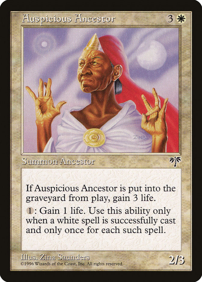 Auspicious Ancestor [Mirage] Magic: The Gathering