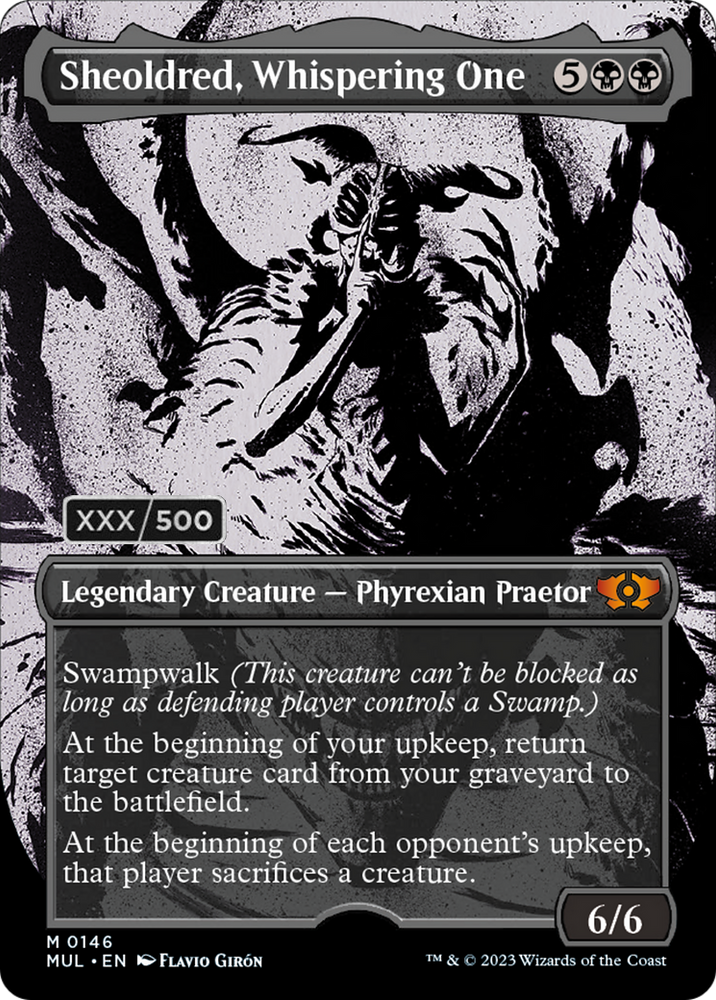 Sheoldred, Whispering One (Serialized) [Multiverse Legends] Magic: The Gathering