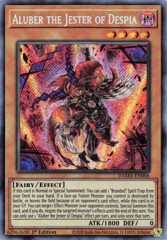 Aluber the Jester of Despia [DAMA-EN006] Secret Rare Yu-Gi-Oh!