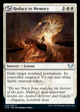 Reduce to Memory [Strixhaven: School of Mages] Magic: The Gathering