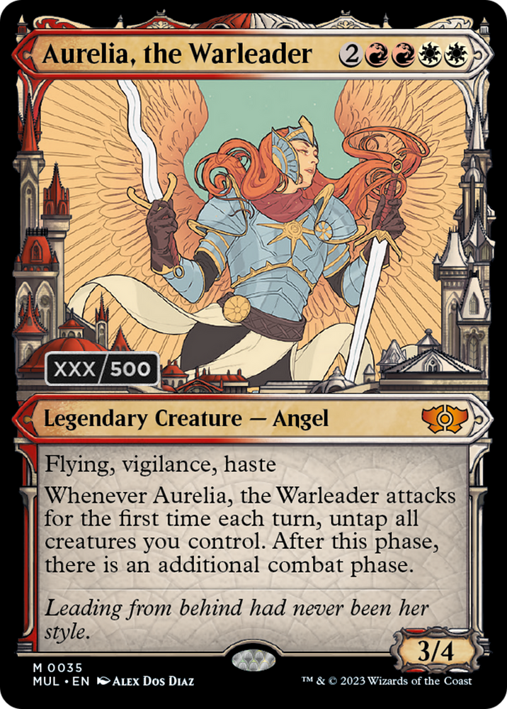 Aurelia, the Warleader (Serialized) [Multiverse Legends] Magic: The Gathering