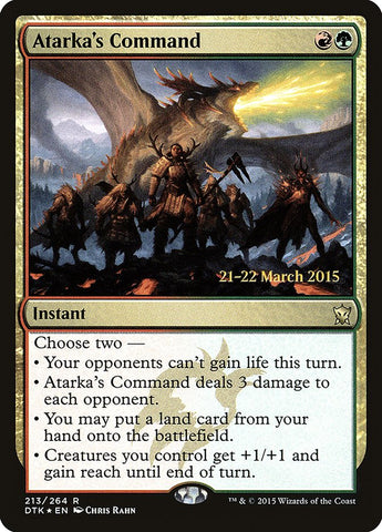 Atarka's Command [Dragons of Tarkir Prerelease Promos] Magic: The Gathering