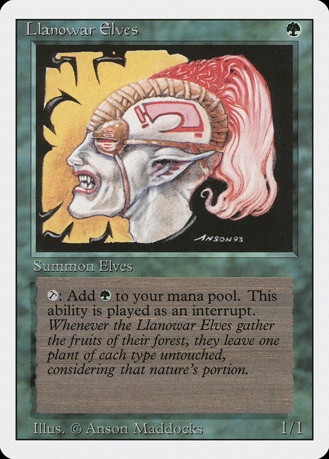 Llanowar Elves [Revised Edition] Magic: The Gathering