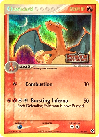 Charizard (6/108) (Stamped) [EX: Power Keepers] Pokémon