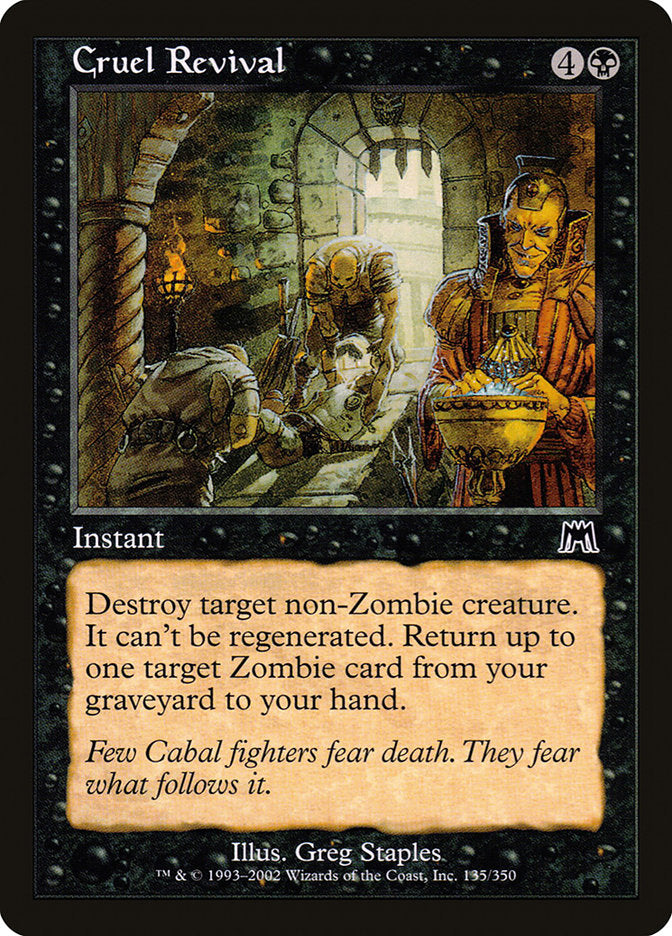 Cruel Revival [Onslaught] Magic: The Gathering