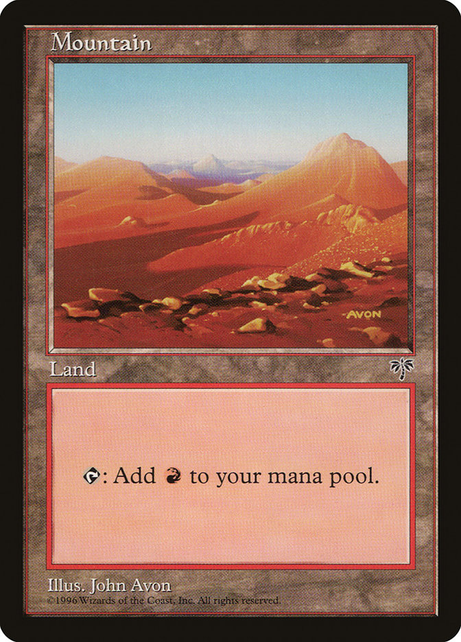 Mountain (344) [Mirage] Magic: The Gathering