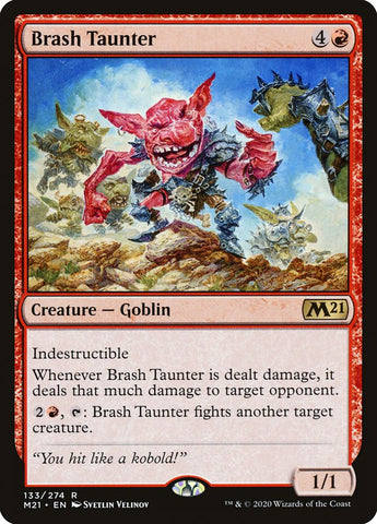 Brash Taunter [Core Set 2021] Magic: The Gathering