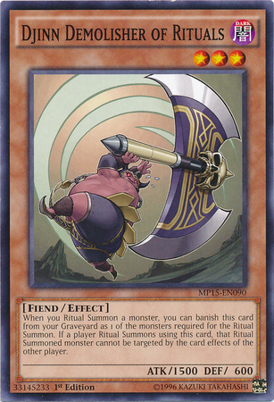 Djinn Demolisher of Rituals [MP15-EN090] Common Yu-Gi-Oh!
