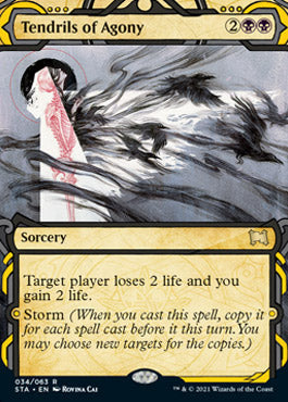 Tendrils of Agony (Foil Etched) [Strixhaven: School of Mages Mystical Archive] Magic: The Gathering