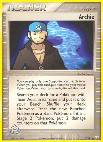 Archie (71/95) [EX: Team Magma vs Team Aqua] Pokémon