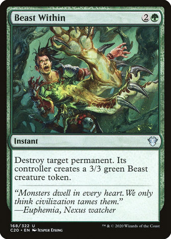 Beast Within [Commander 2020] Magic: The Gathering