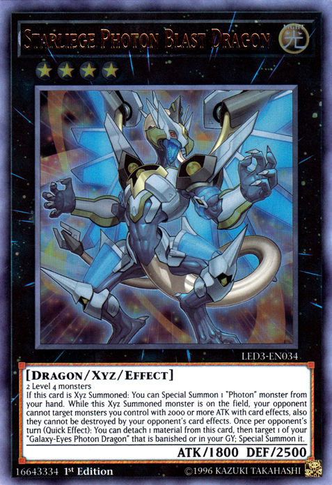 Starliege Photon Blast Dragon [LED3-EN034] Ultra Rare Yu-Gi-Oh!