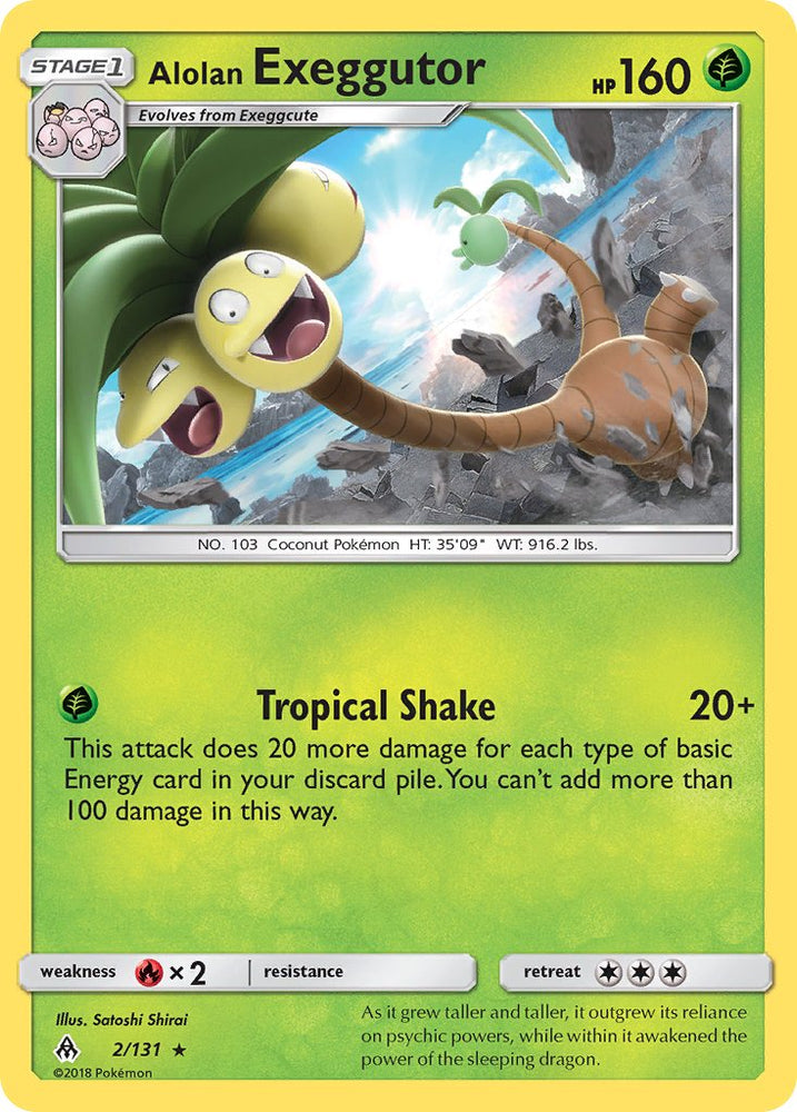 Alolan Exeggutor (2/131) (Theme Deck Exclusive) [Sun & Moon: Forbidden Light] Pokémon