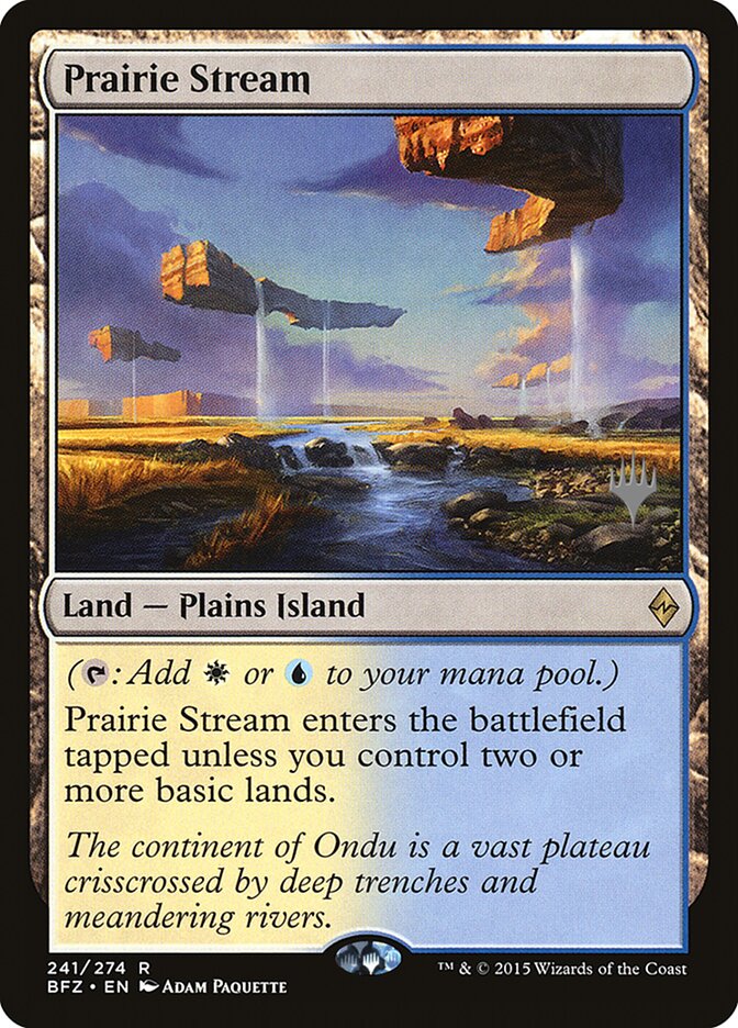 Prairie Stream [Battle for Zendikar Promos] Magic: The Gathering