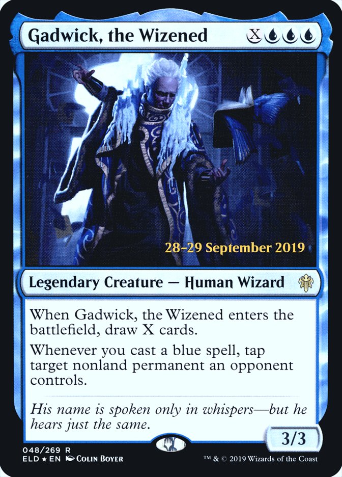 Gadwick, the Wizened [Throne of Eldraine Prerelease Promos] Magic: The Gathering