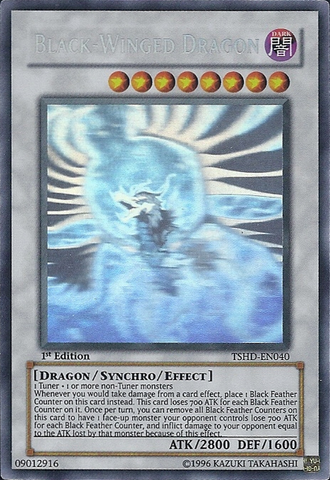 Black-Winged Dragon [TSHD-EN040] Ghost Rare Yu-Gi-Oh!