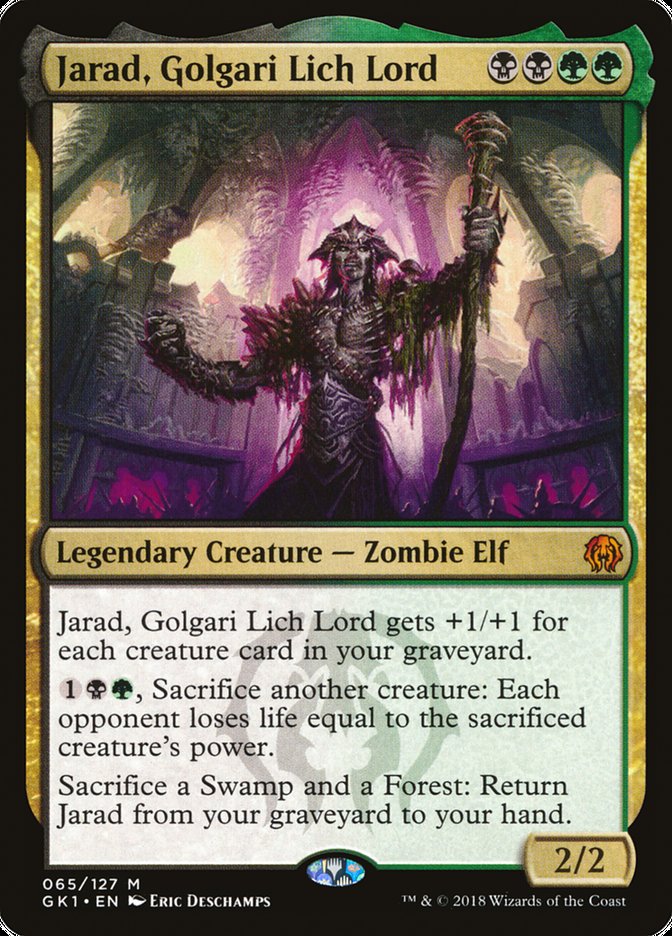 Jarad, Golgari Lich Lord [Guilds of Ravnica Guild Kit] Magic: The Gathering
