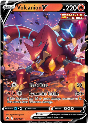Volcanion V (025/198) [Sword & Shield: Chilling Reign] Pokémon