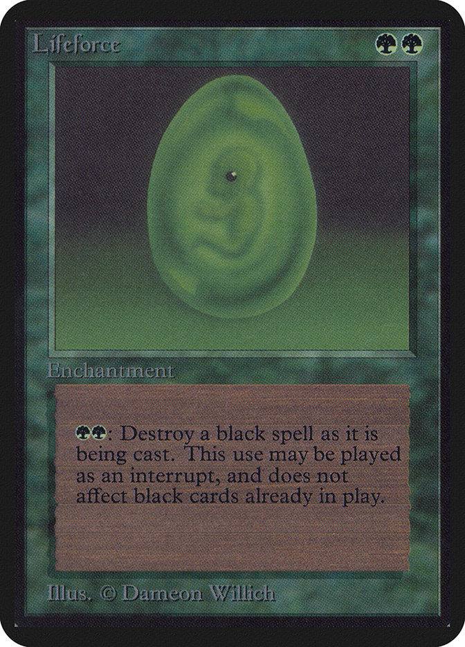 Lifeforce [Alpha Edition] Magic: The Gathering