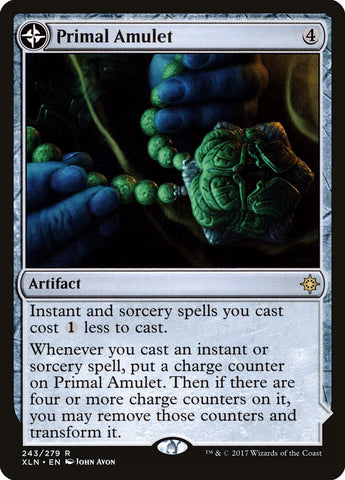 Primal Amulet // Primal Wellspring [Ixalan] Magic: The Gathering