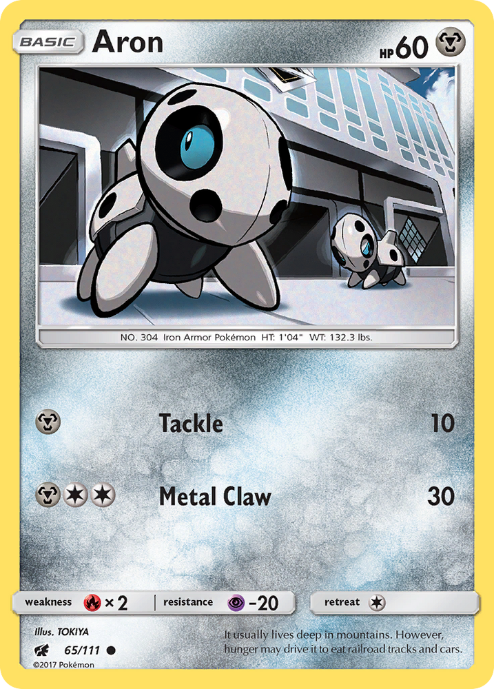 Aron (65/111) [Sun & Moon: Crimson Invasion] Pokémon