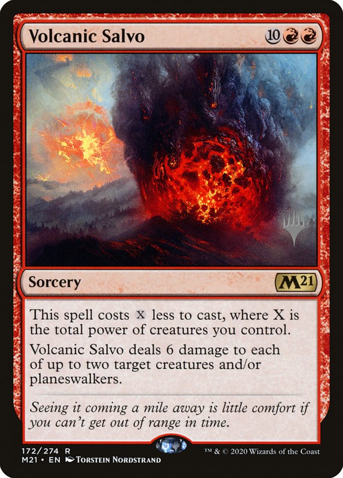 Volcanic Salvo (Promo Pack) [Core Set 2021 Promos] Magic: The Gathering