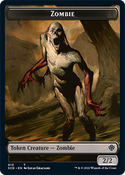 Ogre // Zombie Double-Sided Token [Starter Commander Decks] Magic: The Gathering