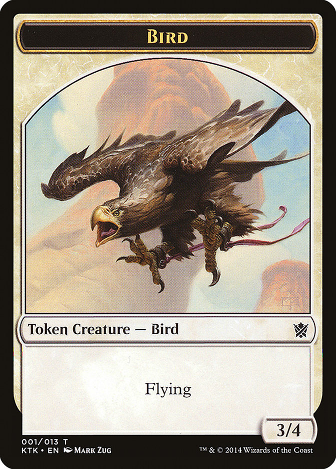 Bird Token [Khans of Tarkir Tokens] Magic: The Gathering
