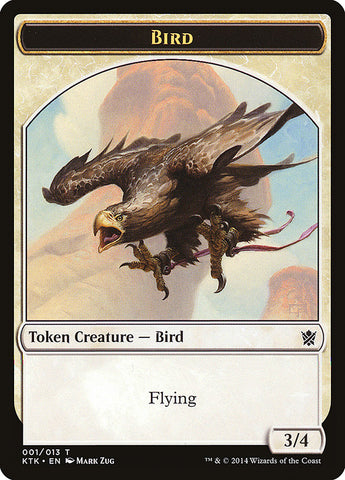 Bird Token [Khans of Tarkir Tokens] Magic: The Gathering
