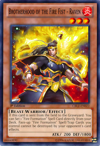 Brotherhood of the Fire Fist - Raven [CBLZ-EN022] Common Yu-Gi-Oh!