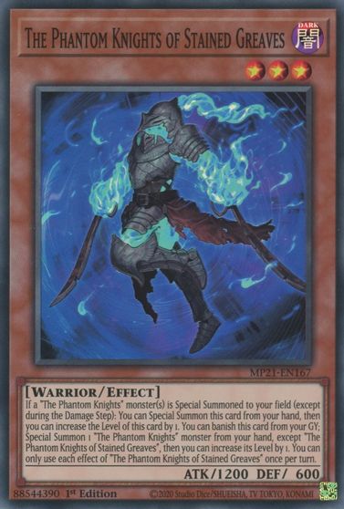 The Phantom Knights of Stained Greaves [MP21-EN167] Super Rare Yu-Gi-Oh!